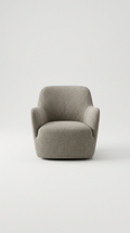 Mist Grey wool lounge chair